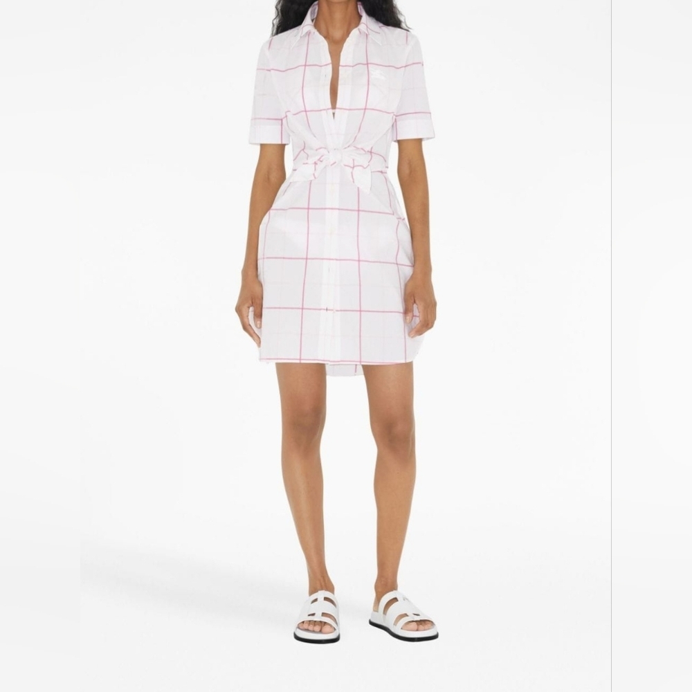 Burberry Check Shirt Mini Dress